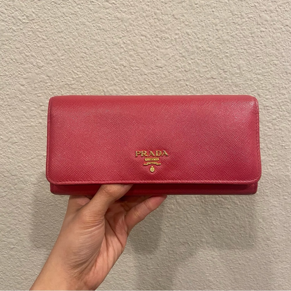 Prada Large/Long Saffiano Wallet